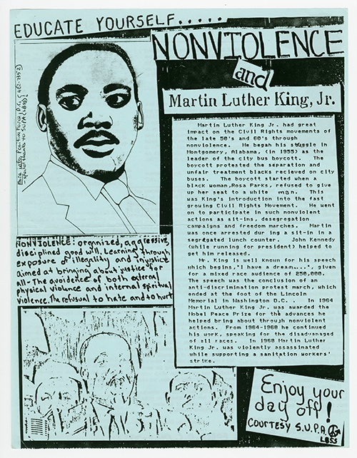 Positive Force Martin Luther King, Jr. Day flyer
