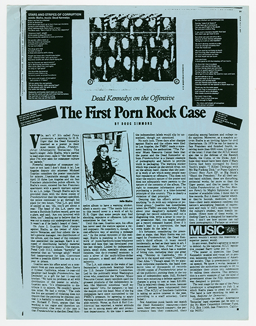 First Porn Rock Case flyer