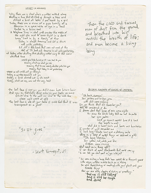 Moss Icon lyric sheet 2