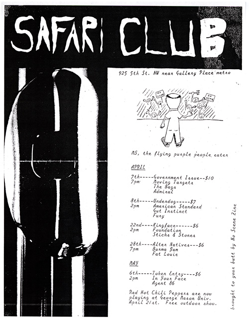 Safari Club Flier