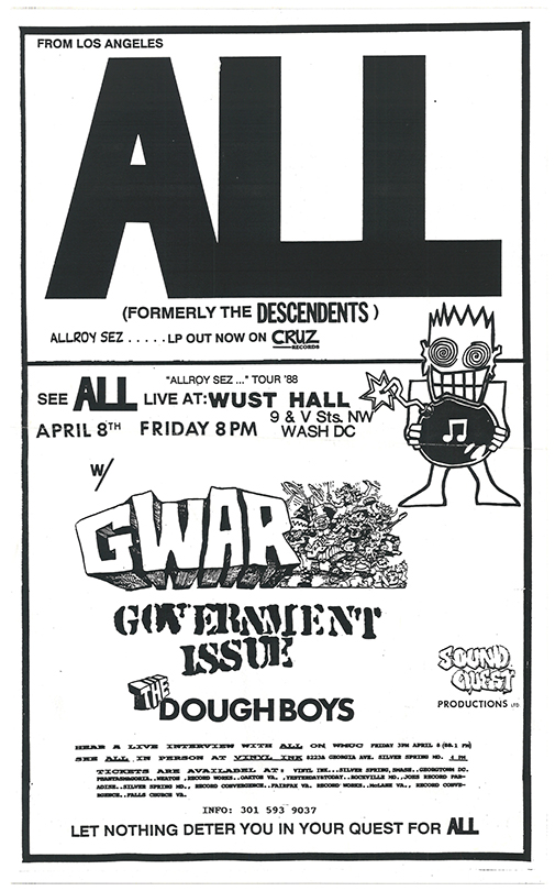 All, GWAR, Goverment Issue Flier