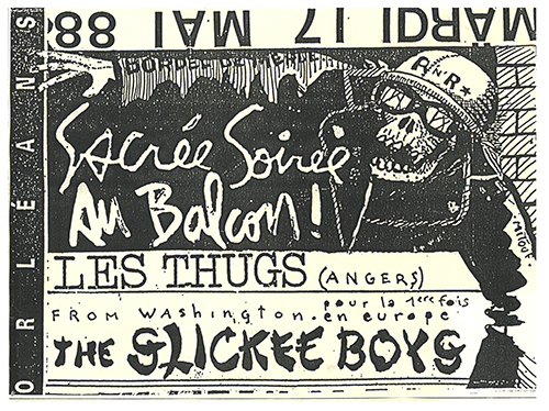 Slickee Boys Flier