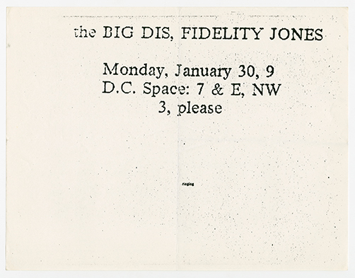 Fidelity Jones Flier (Reverse)