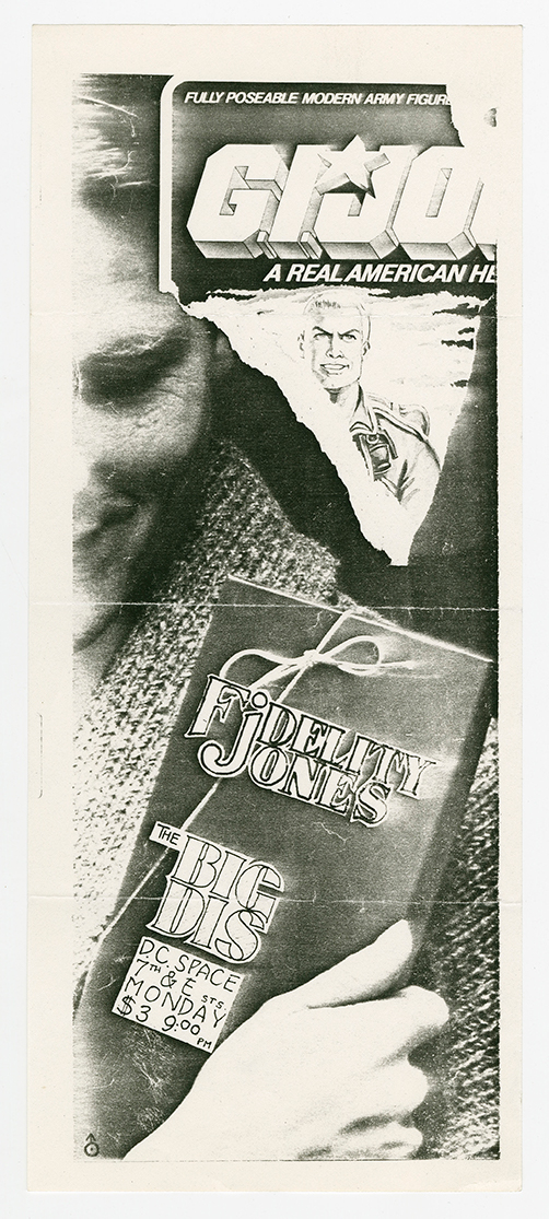 Fidelity Jones flyer with a photo of a man holding a gift labled with the title and event details.