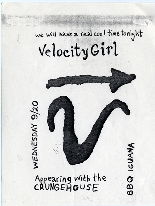 Velocity Girl Flier