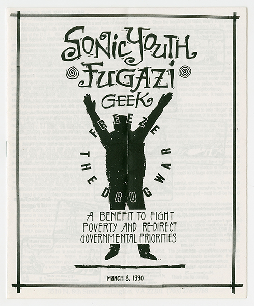 Fugazi and Sonic Youth concert flier booklet
