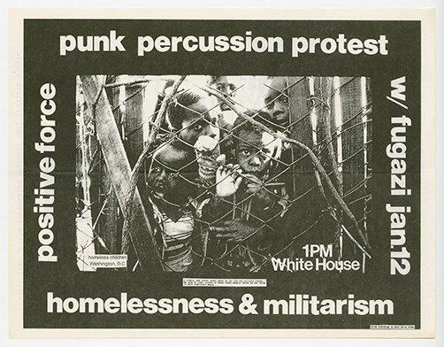 Punk Percussion Protest Flier (Front)